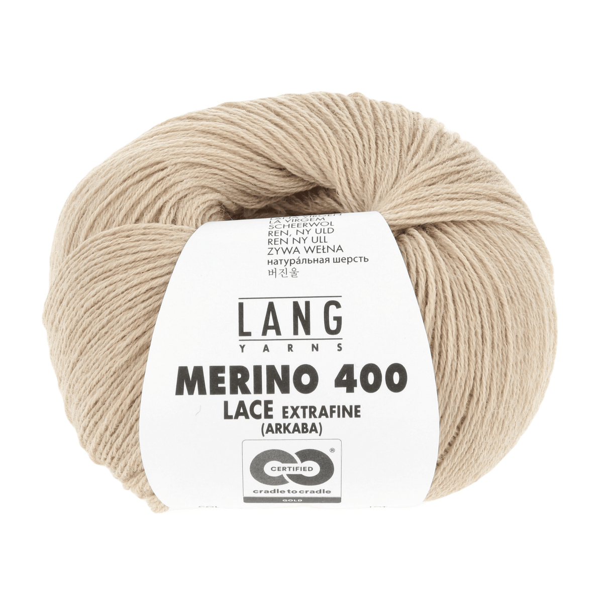 Lang Yarns Yarn Beige Mélange LANGYARNS | Merino 400 Lace | Sock / Baby | 796
