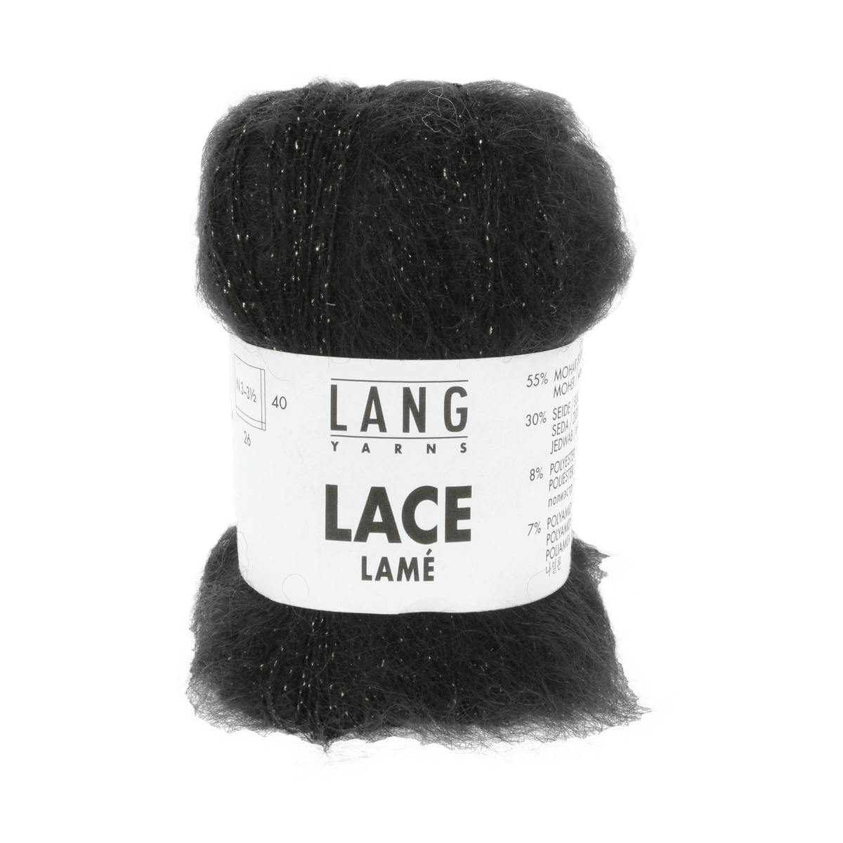 Lang Yarns yarn Black - Gold LANGYARNS | Lace Lamé | Sport | 1081