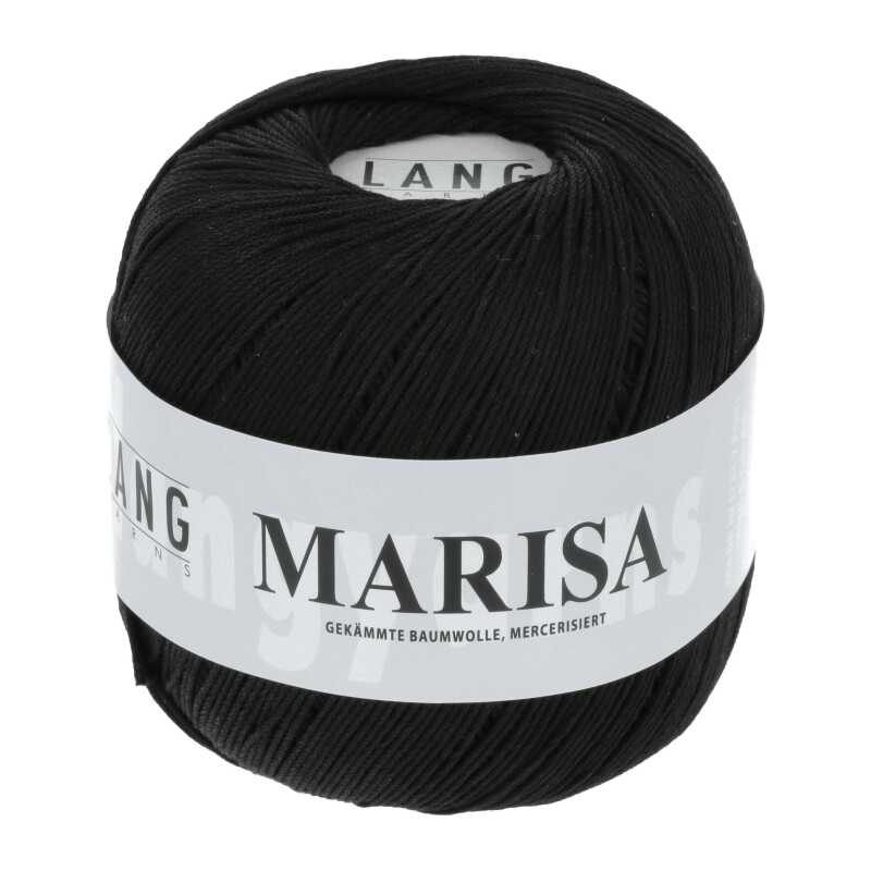 Lang Yarns Yarn Black LANGYARNS |  Mercerised Crafting Cotton | Marisa | Sock / Baby | 9