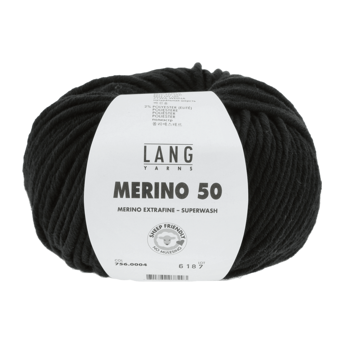 Lang Yarns Yarn Black LANGYARNS | Merino 50 | Chunky | 756