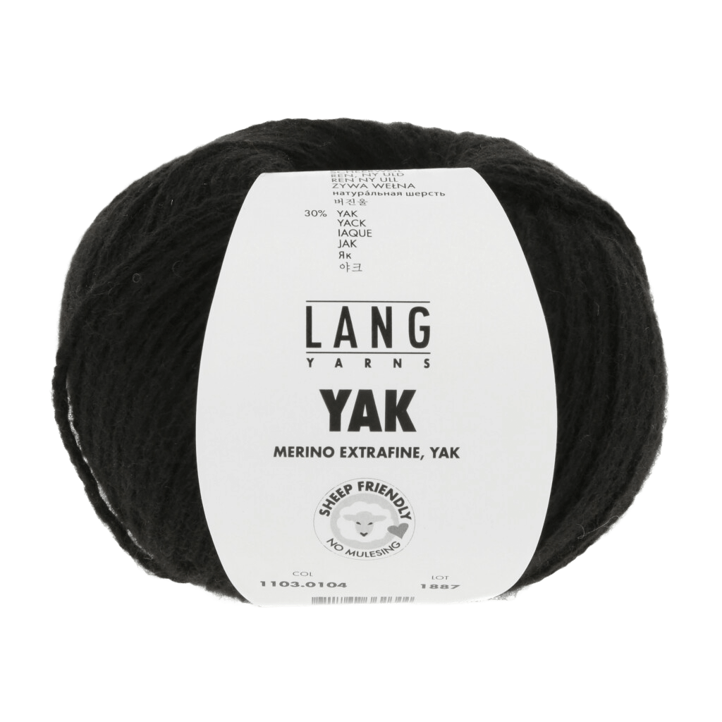 Lang Yarns Yarn Black LANGYARNS | Yak | Worsted / Aran | 1103