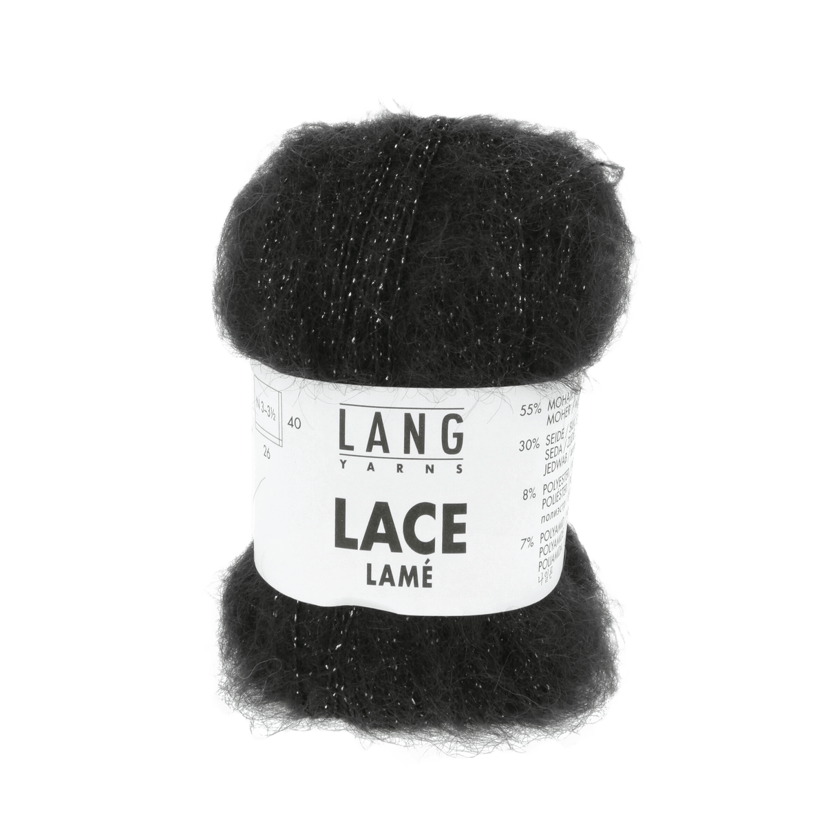 Lang Yarns yarn Black - Silver LANGYARNS | Lace Lamé | Sport | 1081