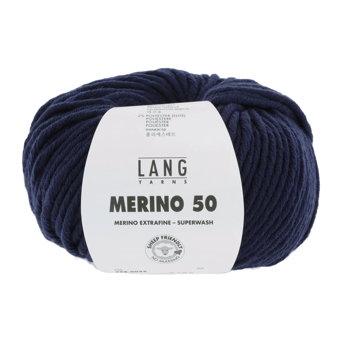 Lang Yarns Yarn Blue Marine LANGYARNS | Merino 50 | Chunky | 756