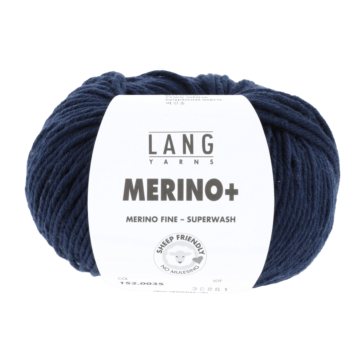Lang Yarns Yarn Blue Marine LANGYARNS | Merino+ | Worsted / Aran | 152