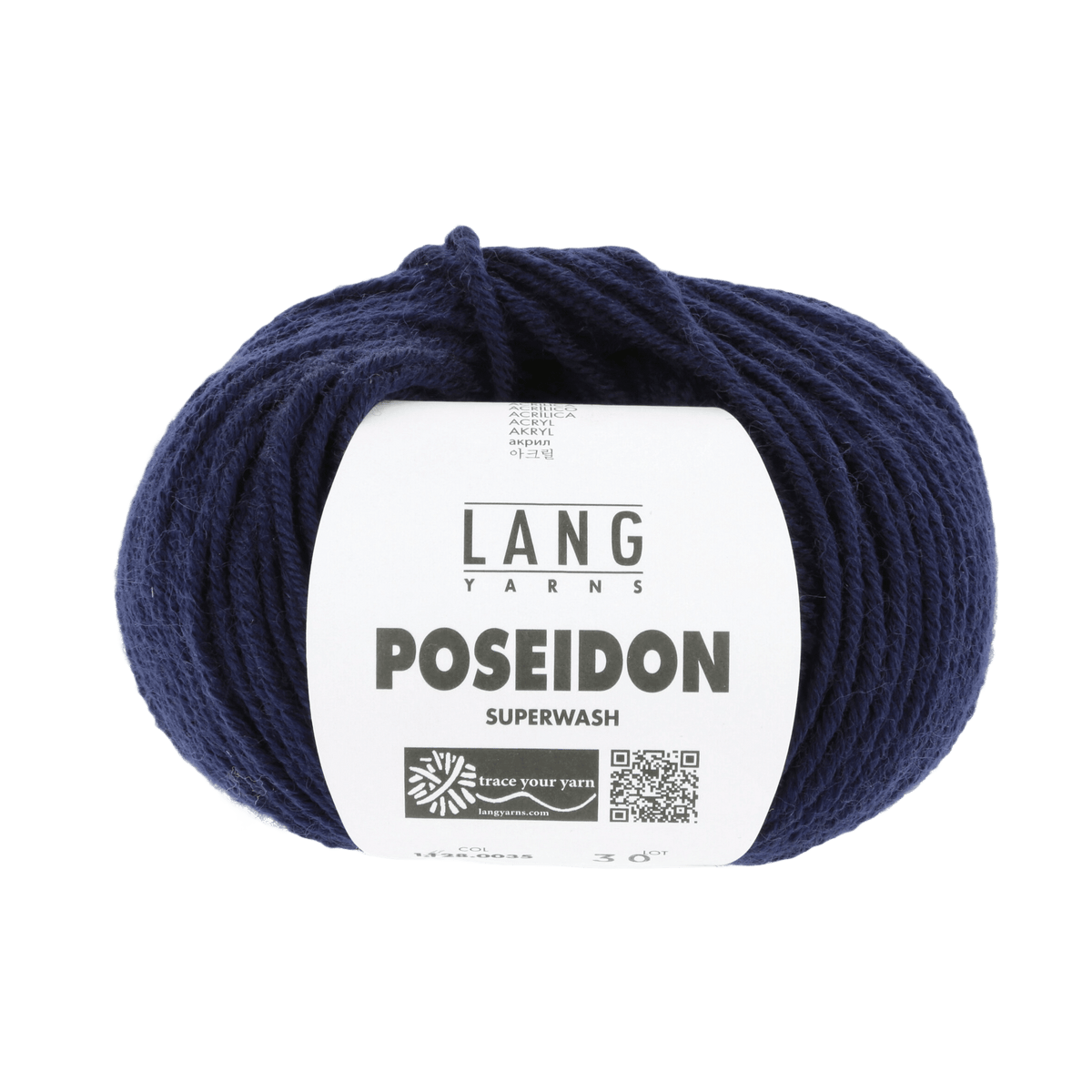 Lang Yarns Yarn Blue Marine LANGYARNS | Poseidon | Worsted / Aran | 1128