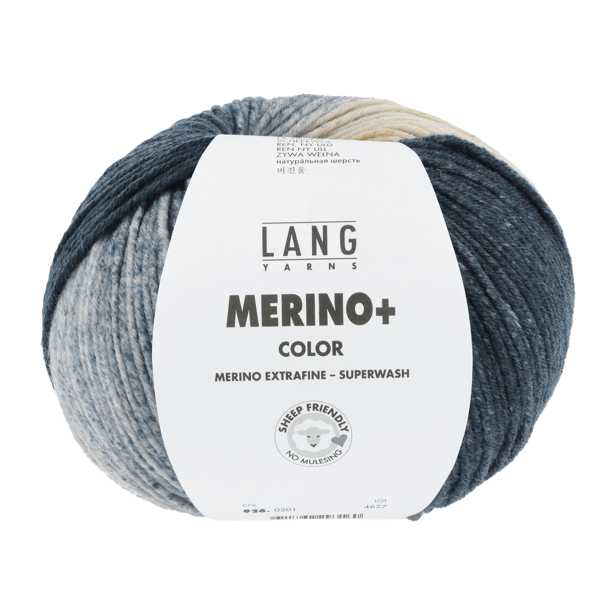 Lang Yarns Yarn Blue / Orange / Brick LANGYARNS | Merino+ Colour | Worsted / Aran | 926