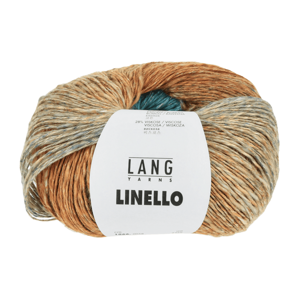 Lang Yarns Yarn Blue / Orange / Rose LANGYARNS | Linello | Worsted / Aran | 1066