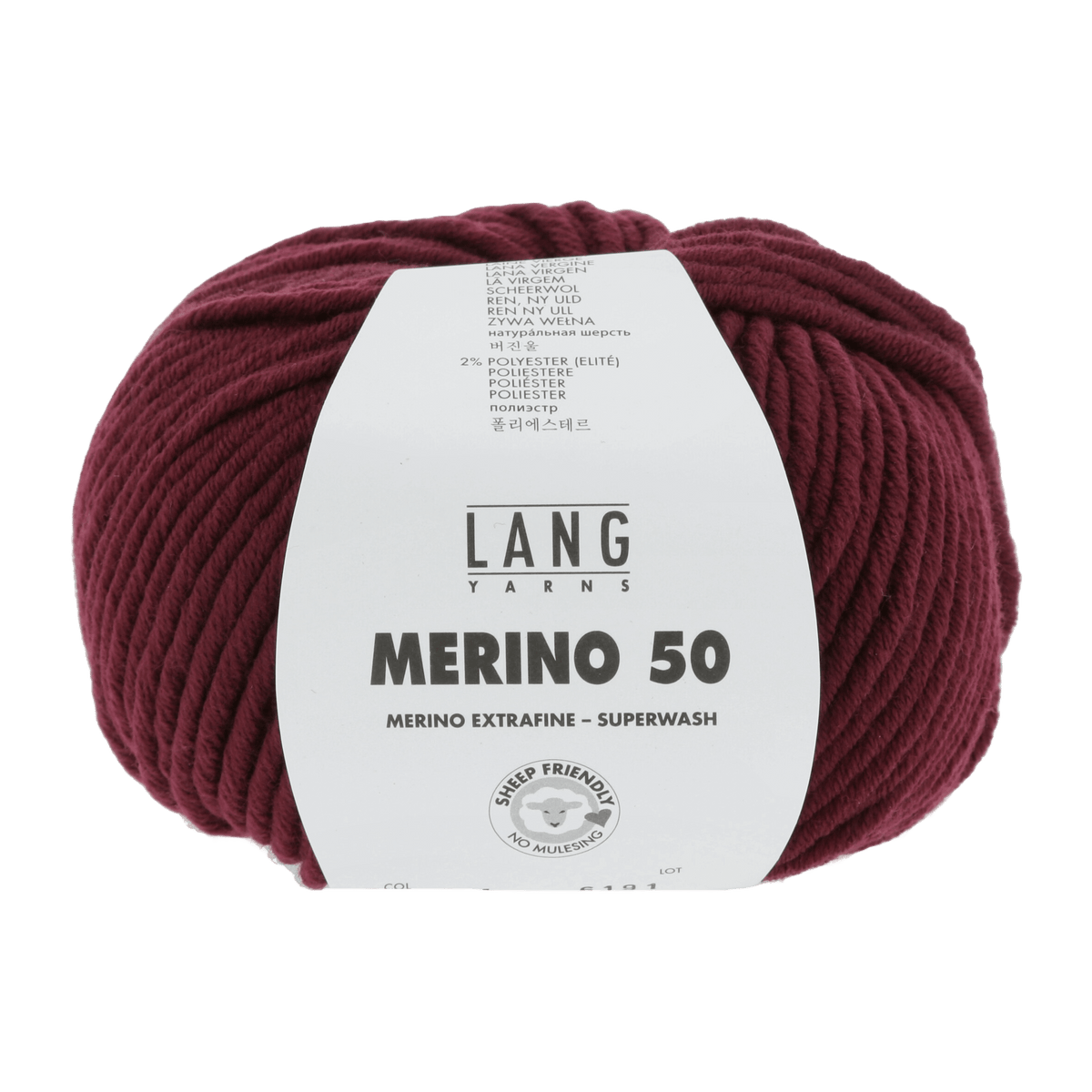 Lang Yarns Yarn Bordeaux LANGYARNS | Merino 50 | Chunky | 756