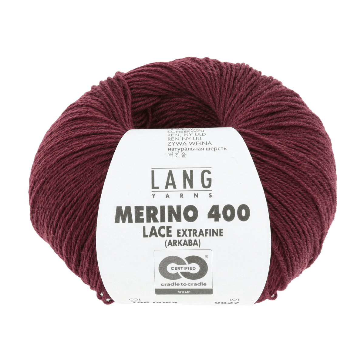 Lang Yarns Yarn Bordeaux Mélange LANGYARNS | Merino 400 Lace | Sock / Baby | 796