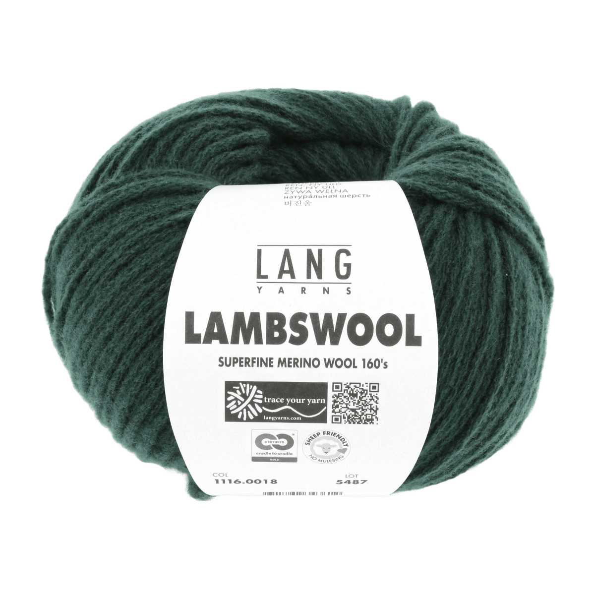 Lang Yarns yarn Bottle Green LANGYARNS | Lambswool | Worsted | 1116