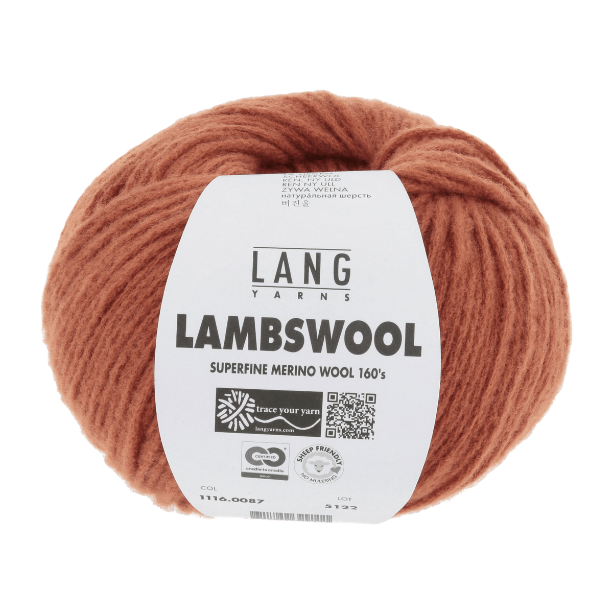 Lang Yarns yarn Brick Mélange LANGYARNS | Lambswool | Worsted | 1116