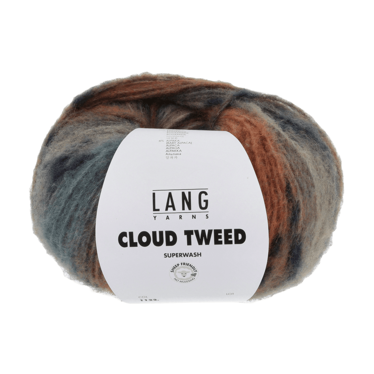 Lang Yarns Yarn Brown / Green LANGYARNS | Cloud Tweed | Chunky | 1122