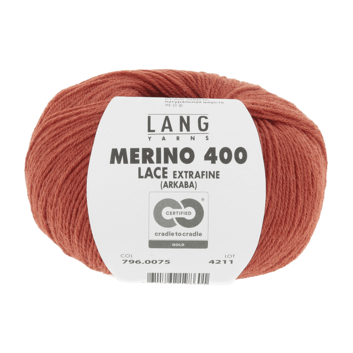 Lang Yarns Yarn Brown - Orange LANGYARNS | Merino 400 Lace | Sock / Baby | 796