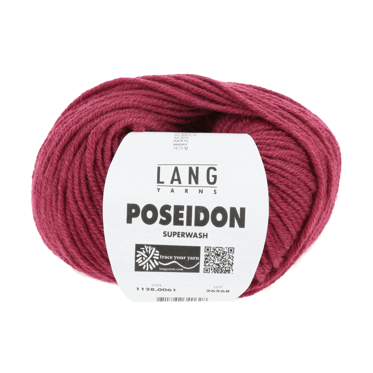 Lang Yarns Yarn Burgundy LANGYARNS | Poseidon | Worsted / Aran | 1128