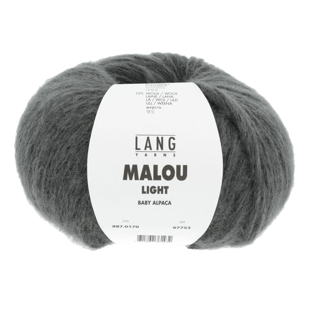 Lang Yarns Yarn Coal LANGYARNS | Malou Light | Worsted / Aran | 887