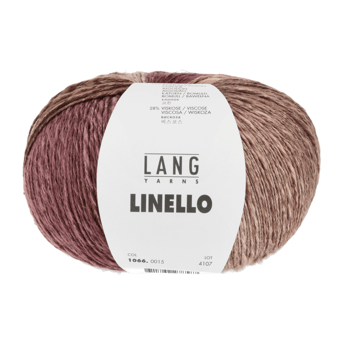 Lang Yarns Yarn Cognac / Bordeaux LANGYARNS | Linello | Worsted / Aran | 1066