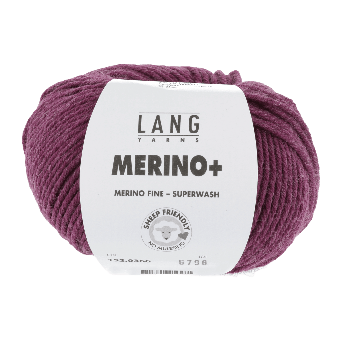 Lang Yarns Yarn Cyclamen Mélange LANGYARNS | Merino+ | Worsted / Aran | 152