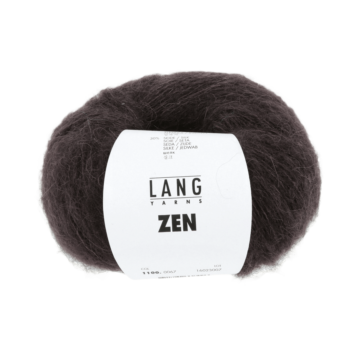 Lang Yarns Yarn Dark Brown LANGYARNS | Zen | Sport | 1100