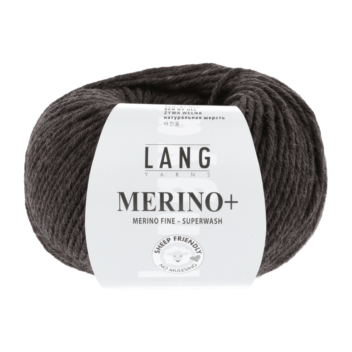 Lang Yarns Yarn Dark Brown Mélange LANGYARNS | Merino+ | Worsted / Aran | 152
