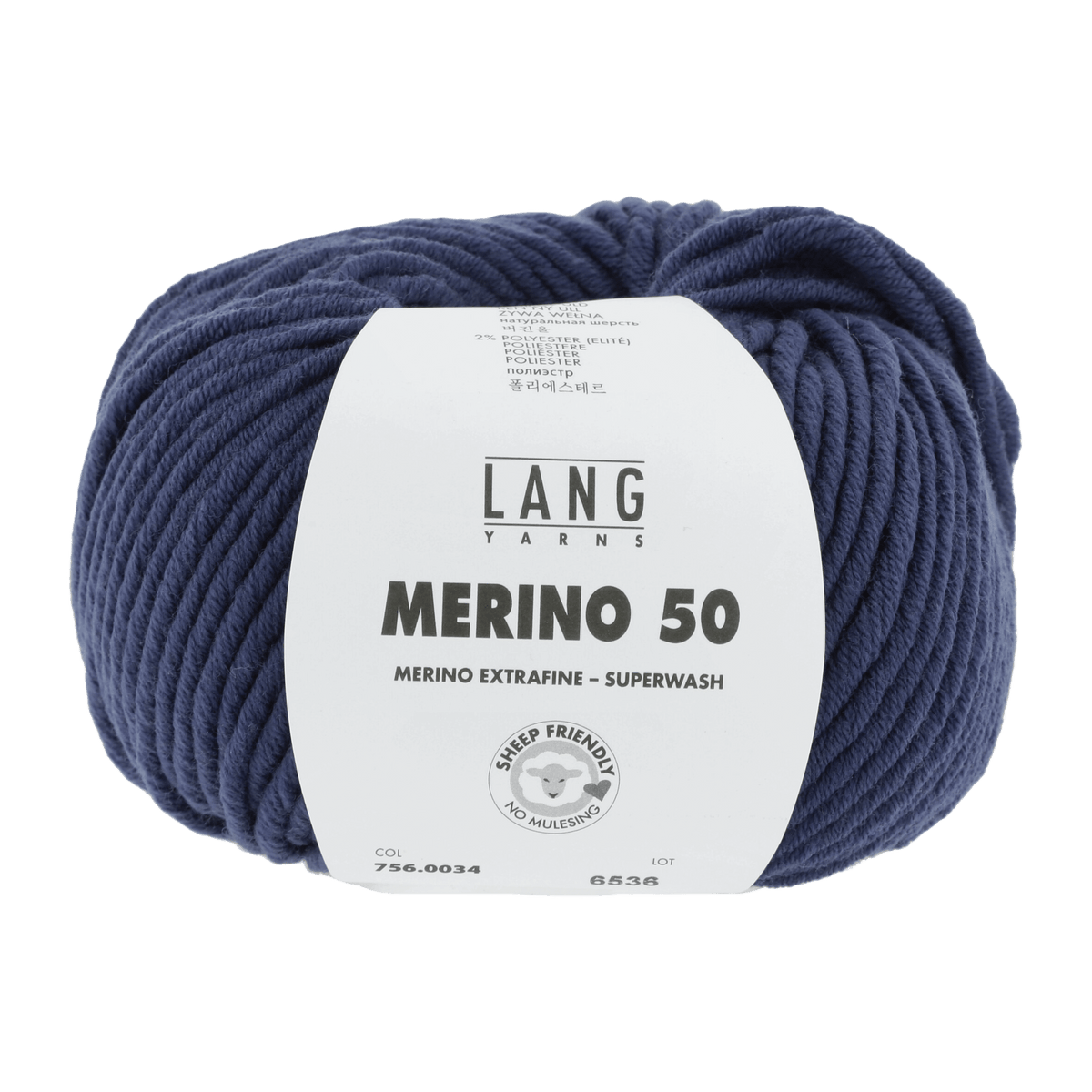 Lang Yarns Yarn Dark Jeans LANGYARNS | Merino 50 | Chunky | 756