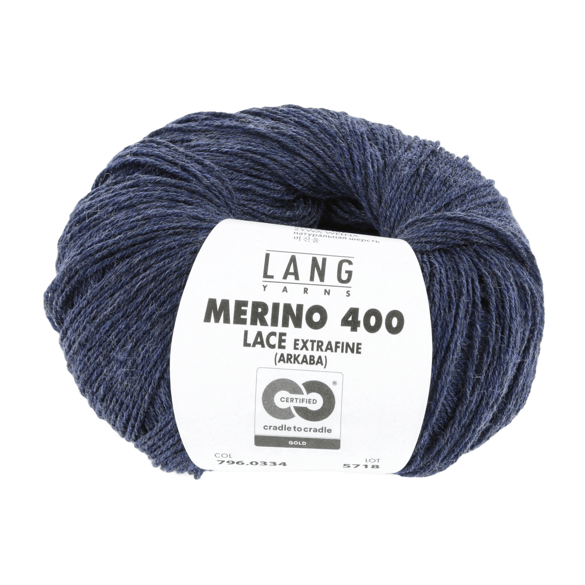 Lang Yarns Yarn Dark Jeans Mélange LANGYARNS | Merino 400 Lace | Sock / Baby | 796