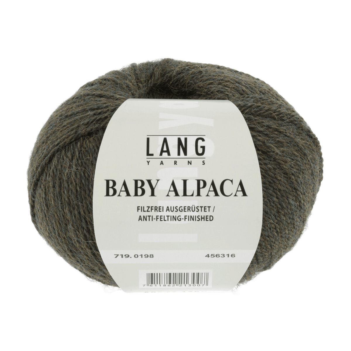 Lang Yarns yarn Dark Olive Mélange LANGYARNS | Baby Alpaca | Sport | 719