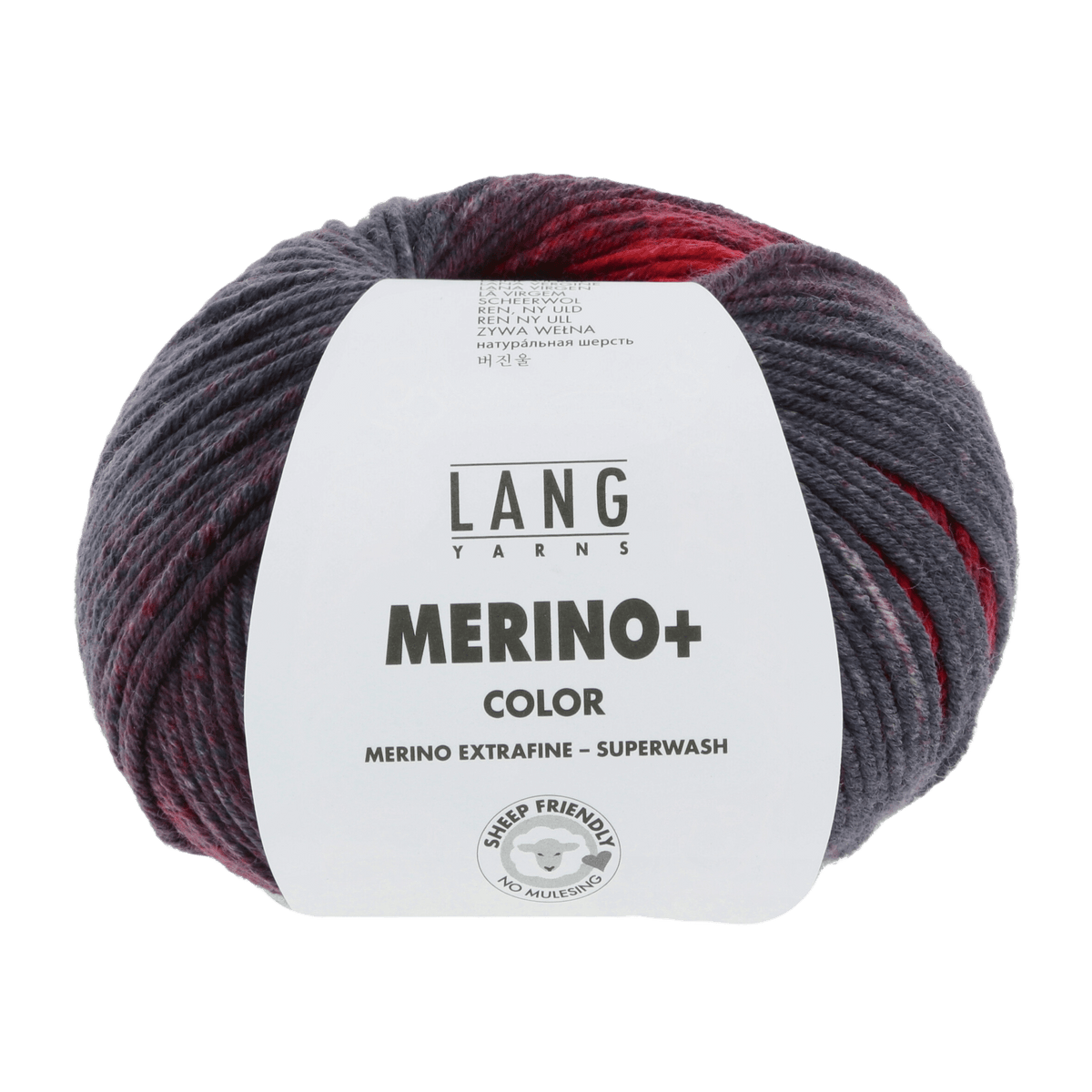Lang Yarns Yarn Dark Red / Anthracite / Berry LANGYARNS | Merino+ Colour | Worsted / Aran | 926