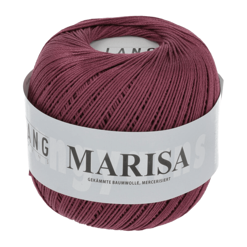 Lang Yarns Yarn Dark Red LANGYARNS |  Mercerised Crafting Cotton | Marisa | Sock / Baby | 9
