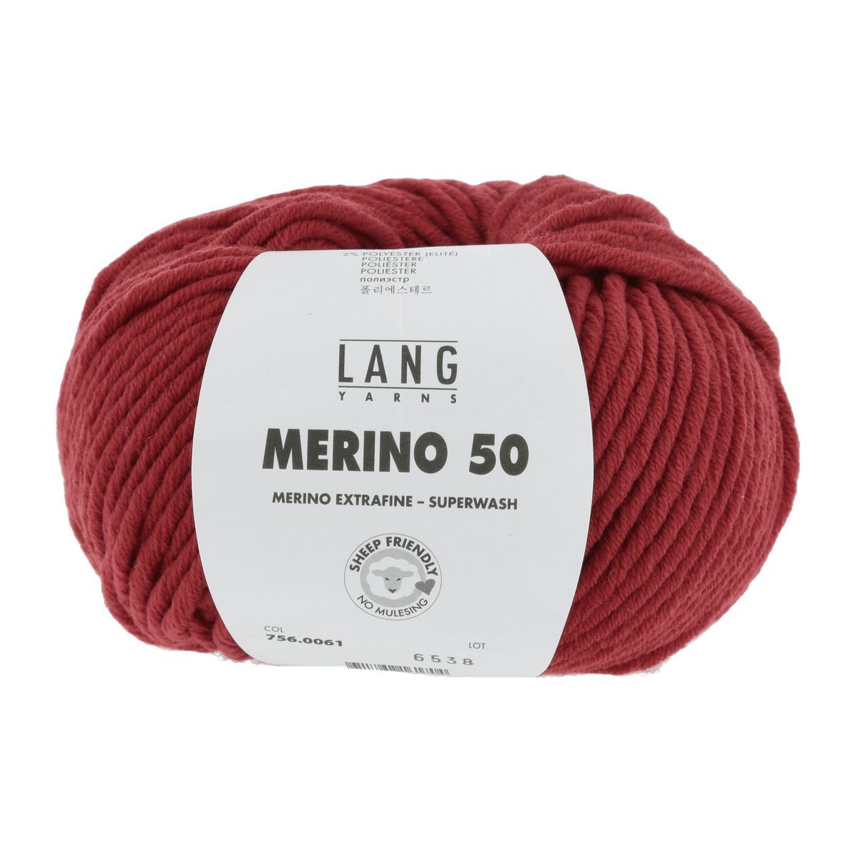 Lang Yarns Yarn Dark Red LANGYARNS | Merino 50 | Chunky | 756