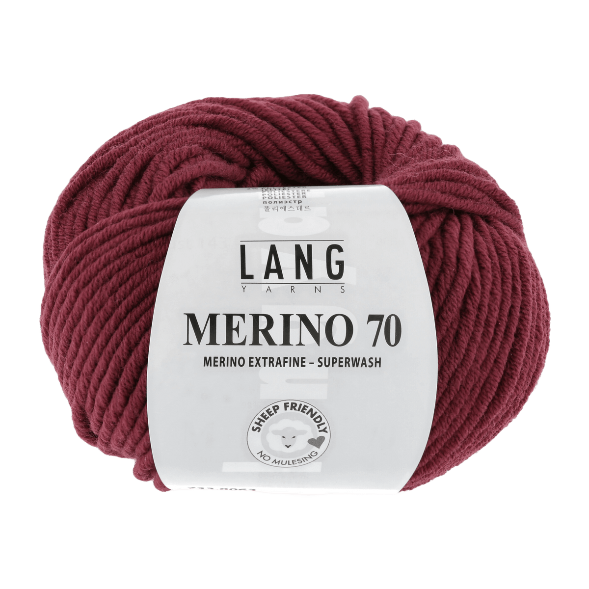 Lang Yarns Yarn Dark Red LANGYARNS | Merino 70 | Chunky | 733