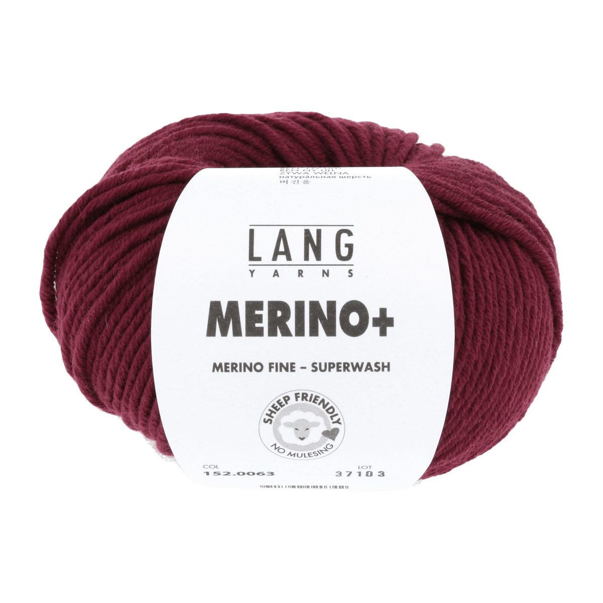 Lang Yarns Yarn Dark Red LANGYARNS | Merino+ | Worsted / Aran | 152