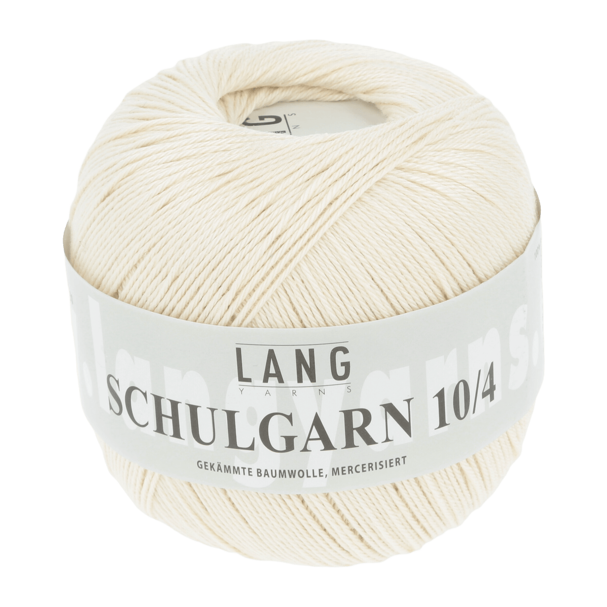Lang Yarns Yarn Egg White LANGYARNS |  Mercerised Crafting Cotton 10/1 | Sport | 1