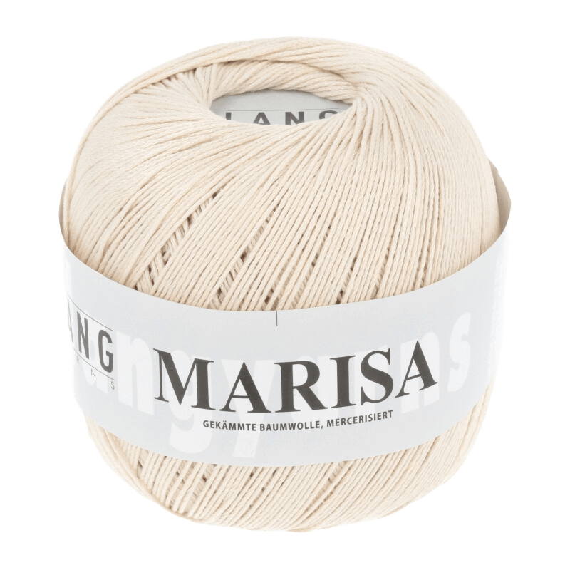 Lang Yarns Yarn Egg White LANGYARNS |  Mercerised Crafting Cotton | Marisa | Sock / Baby | 9