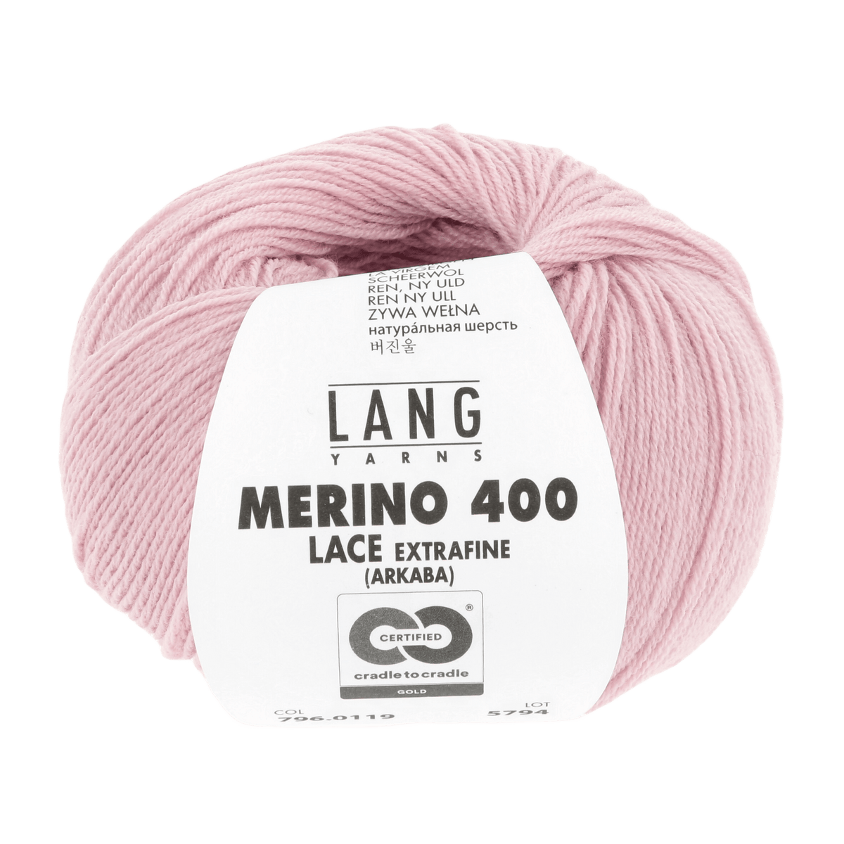 Lang Yarns Yarn Faint Rose LANGYARNS | Merino 400 Lace | Sock / Baby | 796