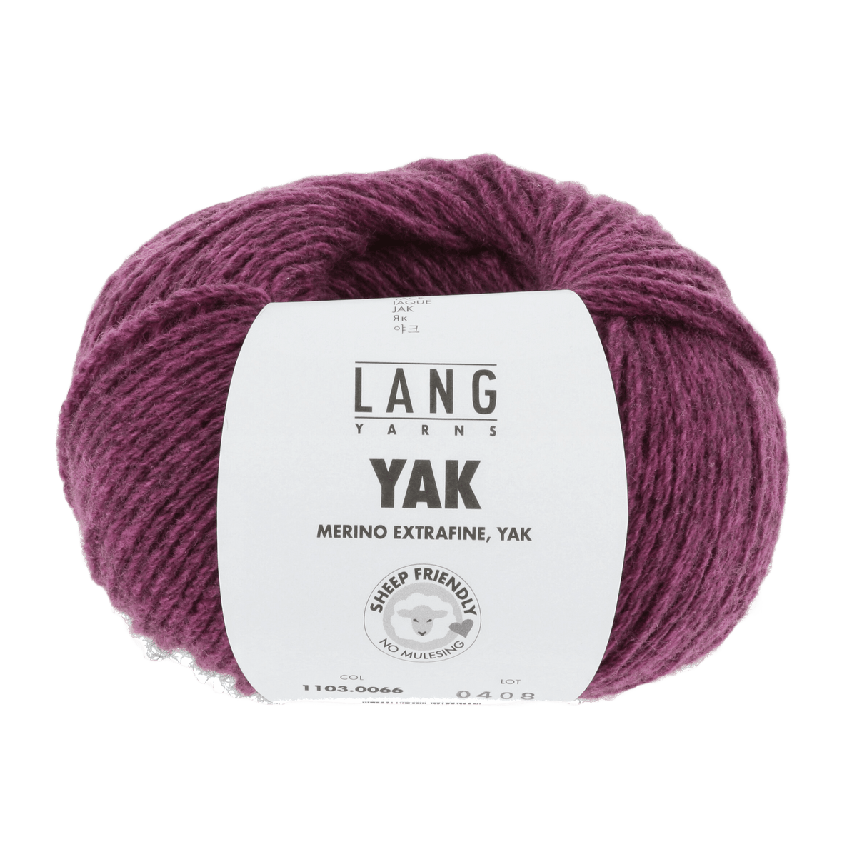 Lang Yarns Yarn Fuchsia LANGYARNS | Yak | Worsted | 1103