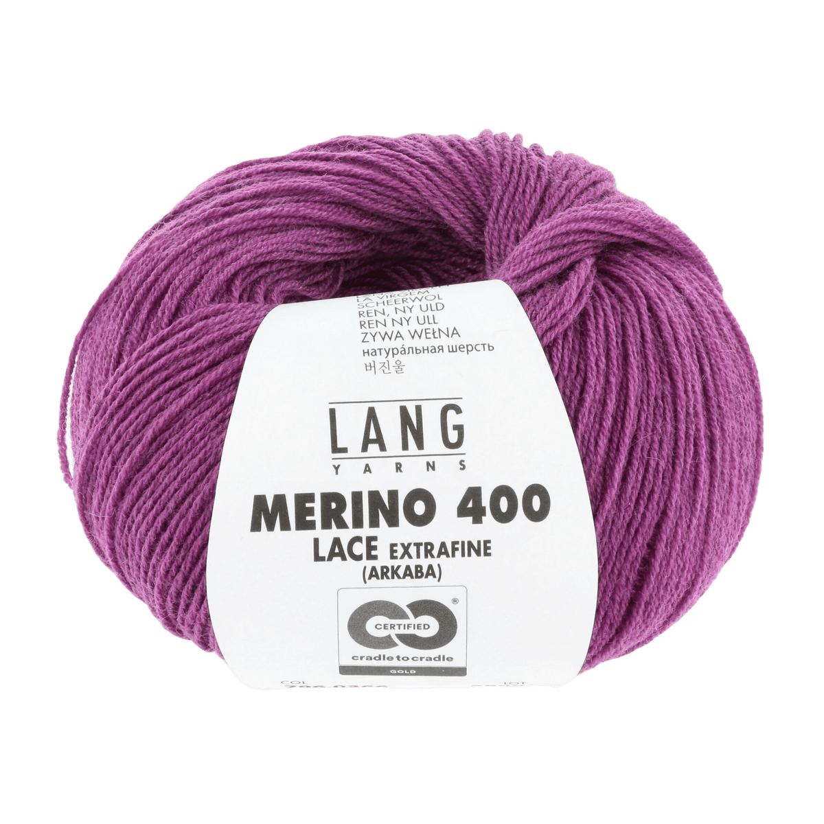 Lang Yarns Yarn Fuchsia Mélange LANGYARNS | Merino 400 Lace | Sock / Baby | 796