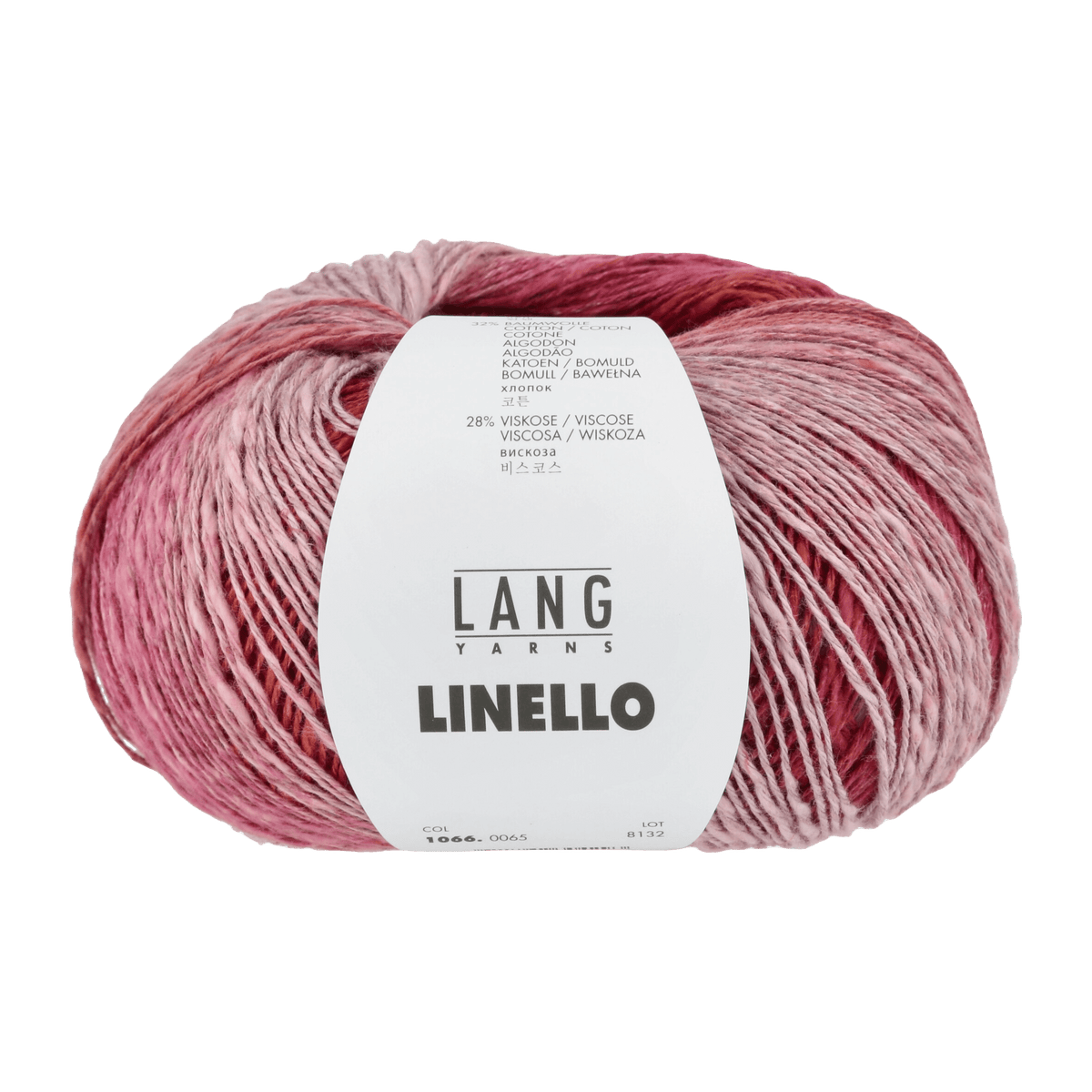 Lang Yarns Yarn Fuchsia / Red / Rose LANGYARNS | Linello | Worsted / Aran | 1066