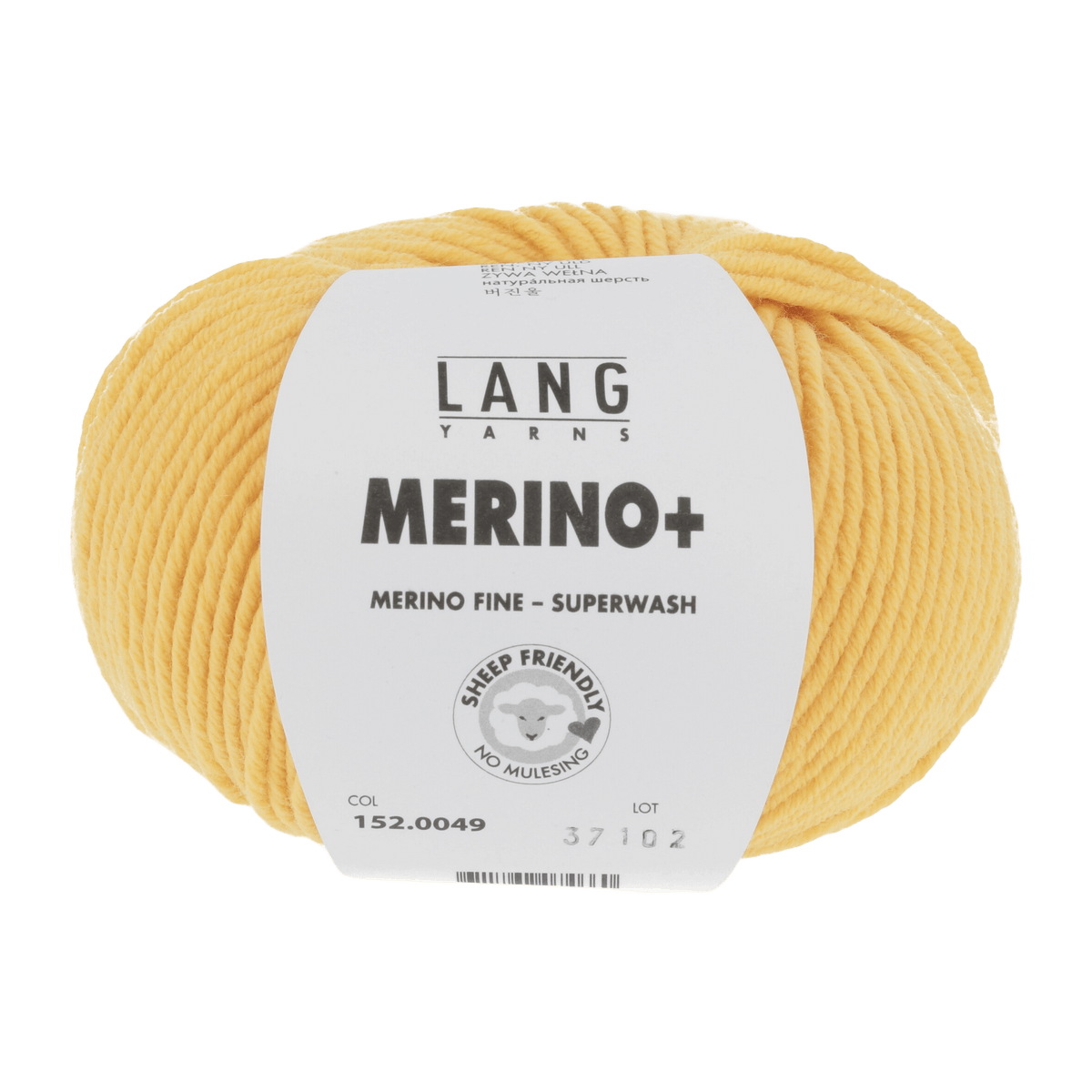 Lang Yarns Yarn Gold Yellow LANGYARNS | Merino+ | Worsted / Aran | 152