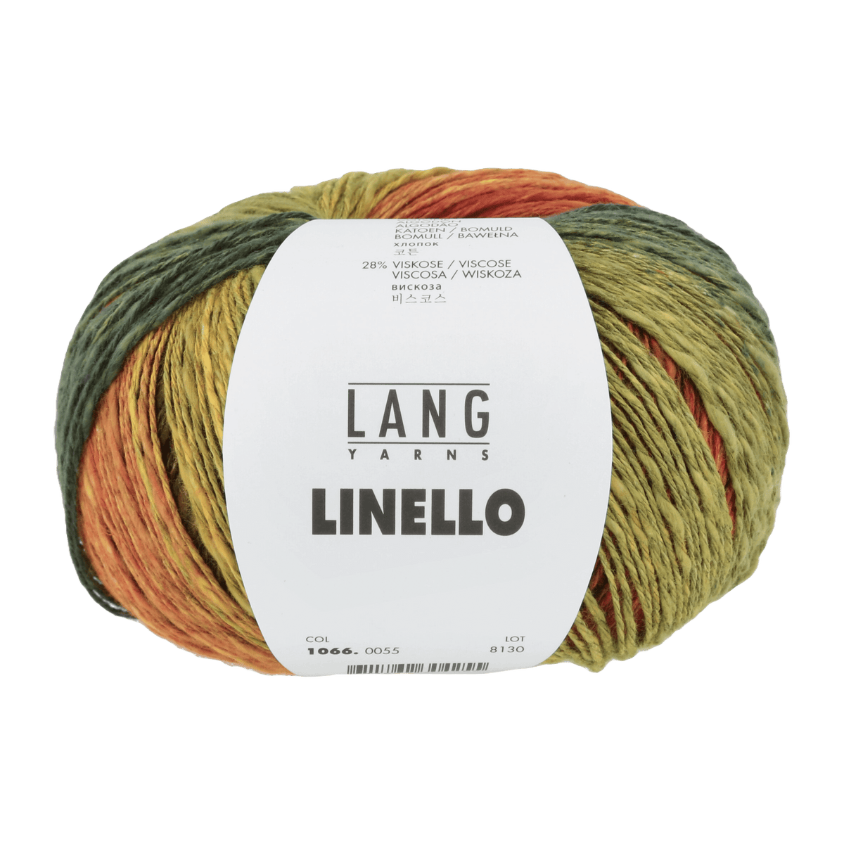 Lang Yarns Yarn Green / Red / Yellow LANGYARNS | Linello | Worsted / Aran | 1066