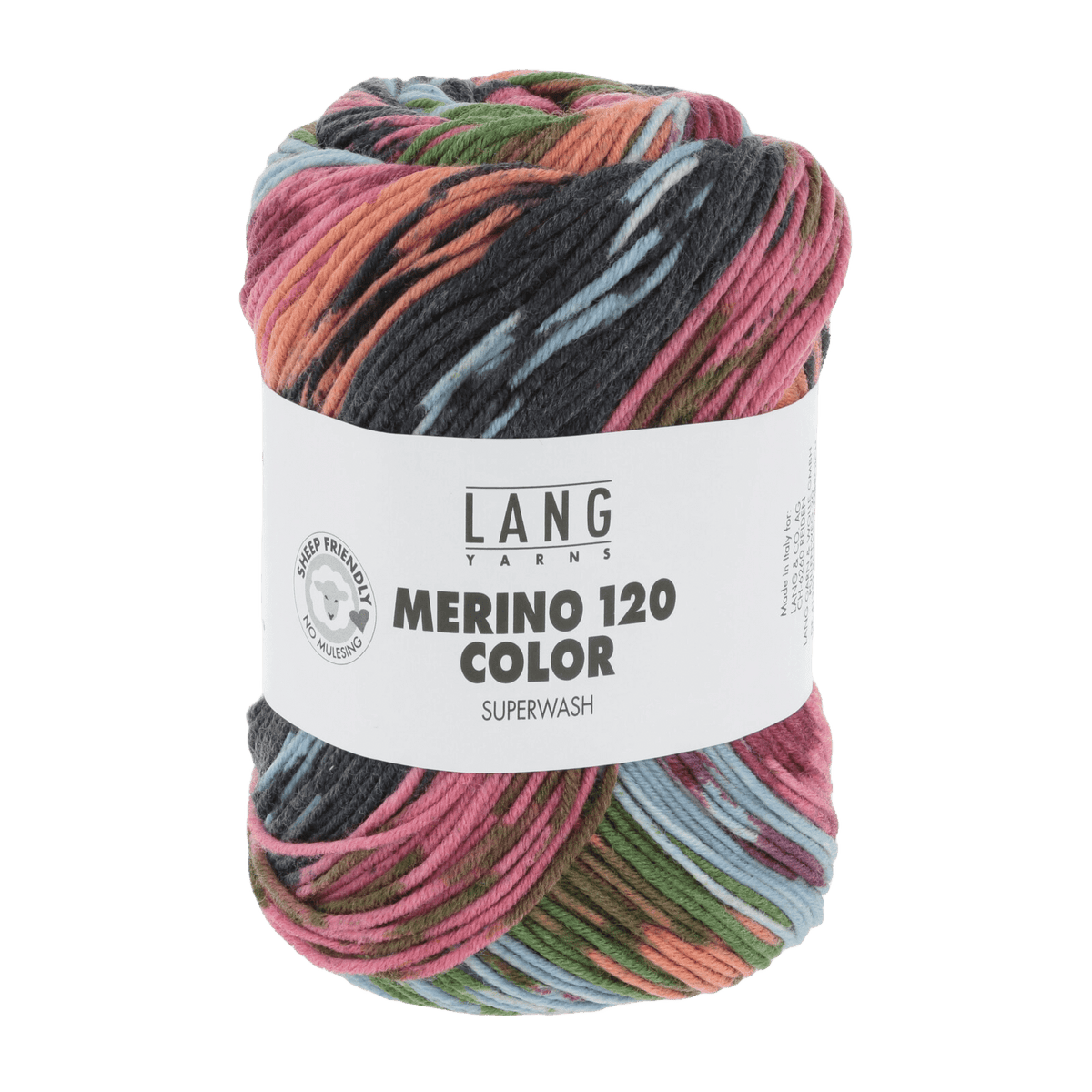 Lang Yarns Yarn Green / Rose / Blue / Grey LANGYARNS | Merino 120 Colour | Worsted / Aran | 47