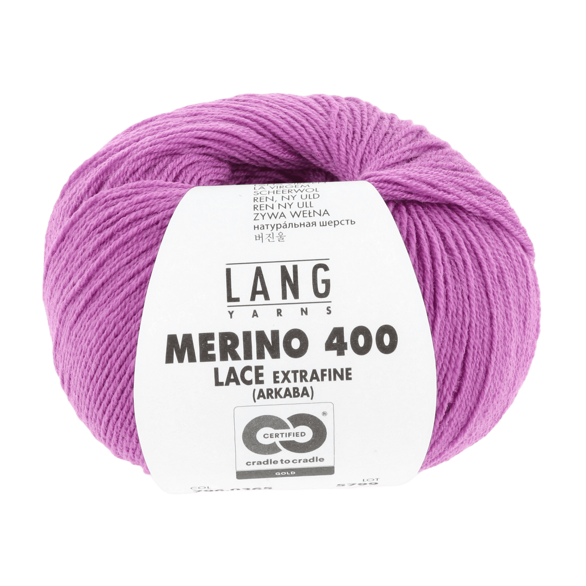 Lang Yarns Yarn Hot Pink LANGYARNS | Merino 400 Lace | Sock / Baby | 796