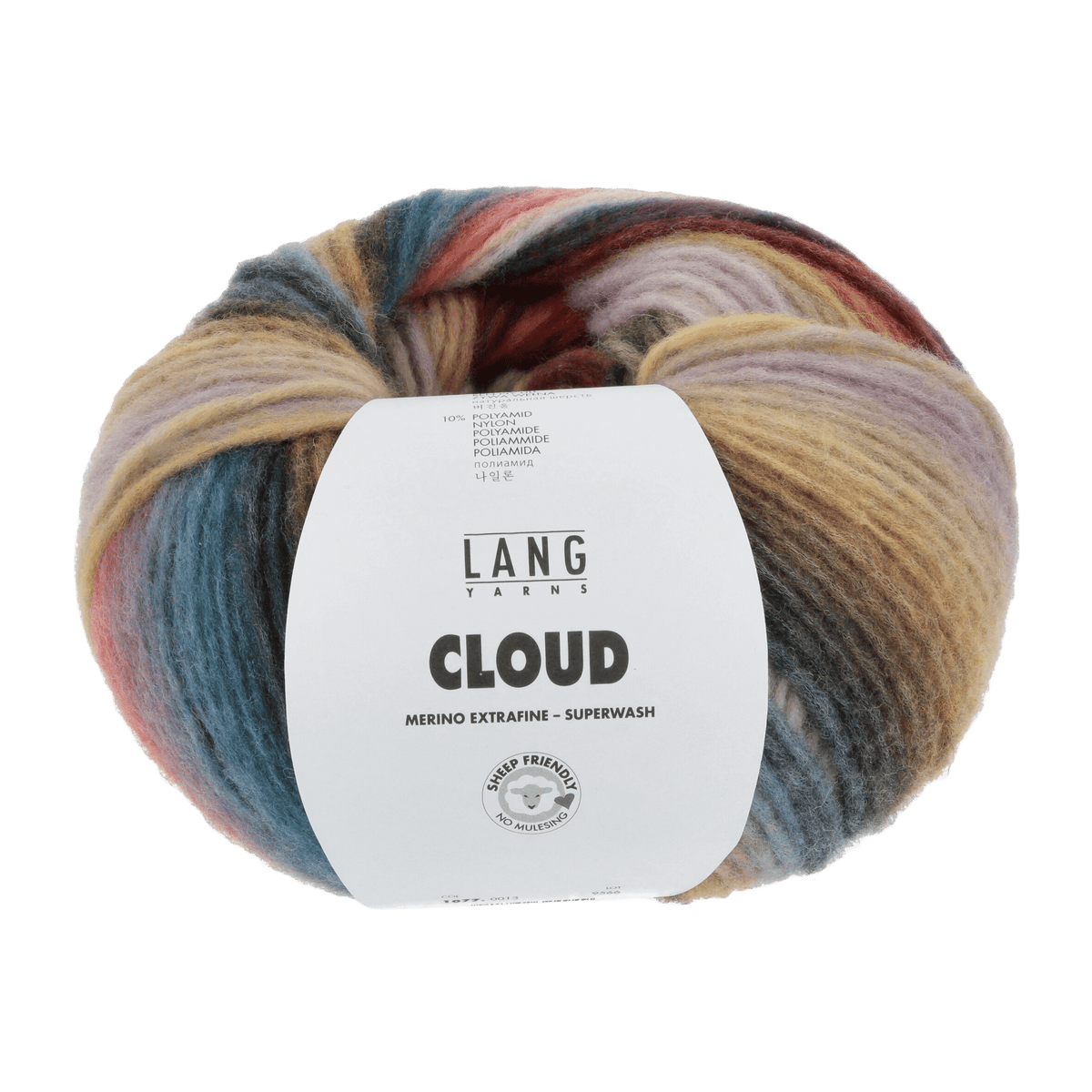 Lang Yarns Yarn Light Blue / Brown / Grey LANGYARNS | Cloud | Chunky | 1077