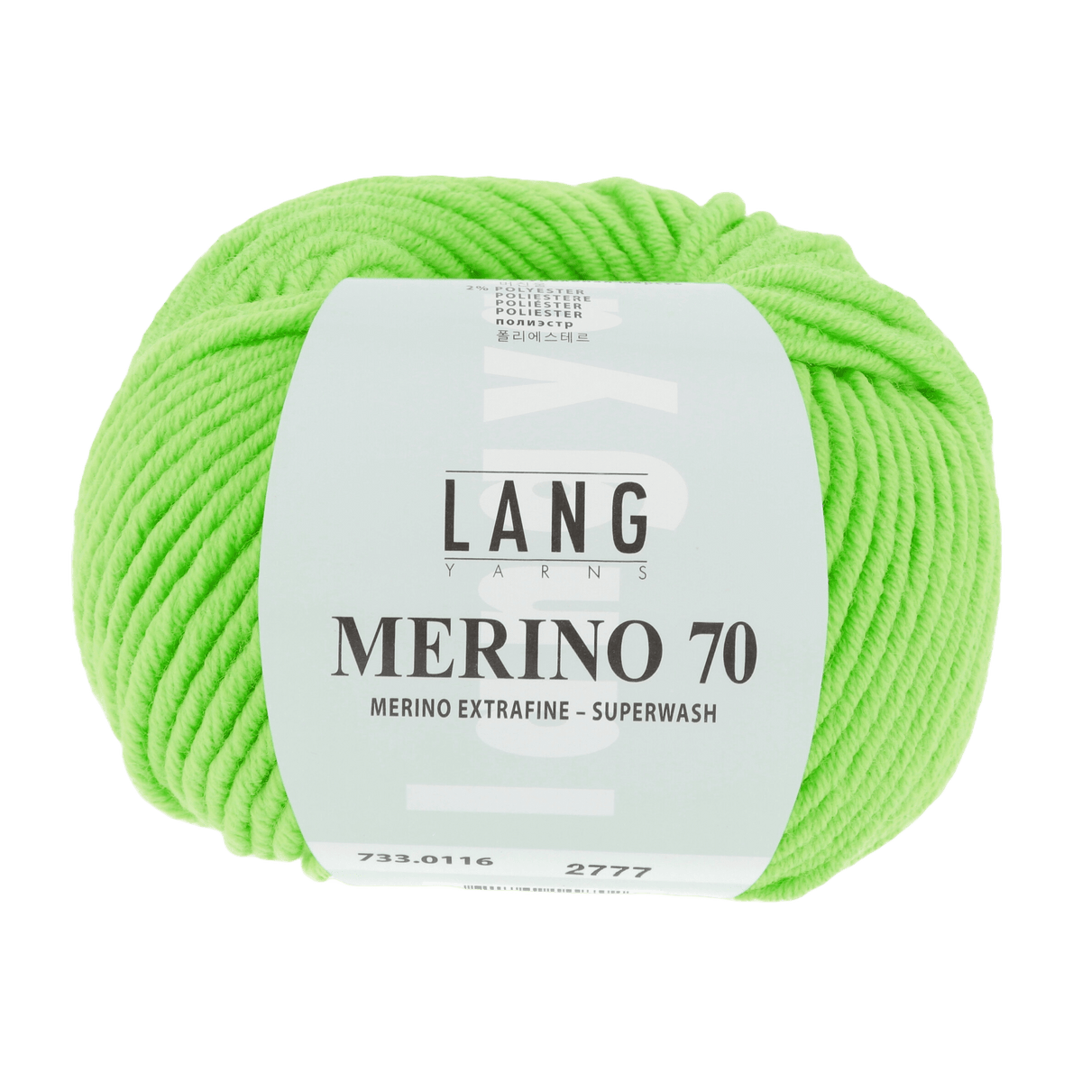 Lang Yarns Yarn Light Green Neon LANGYARNS | Merino 70 | Chunky | 733