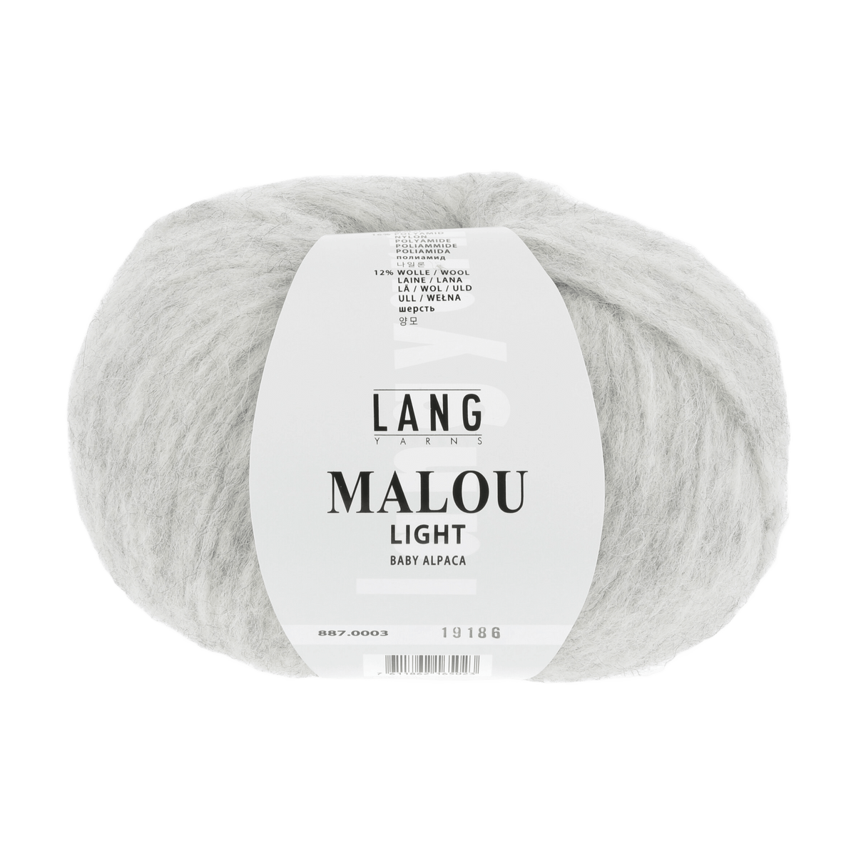 Lang Yarns Yarn Light Grey LANGYARNS | Malou Light | Worsted | 887