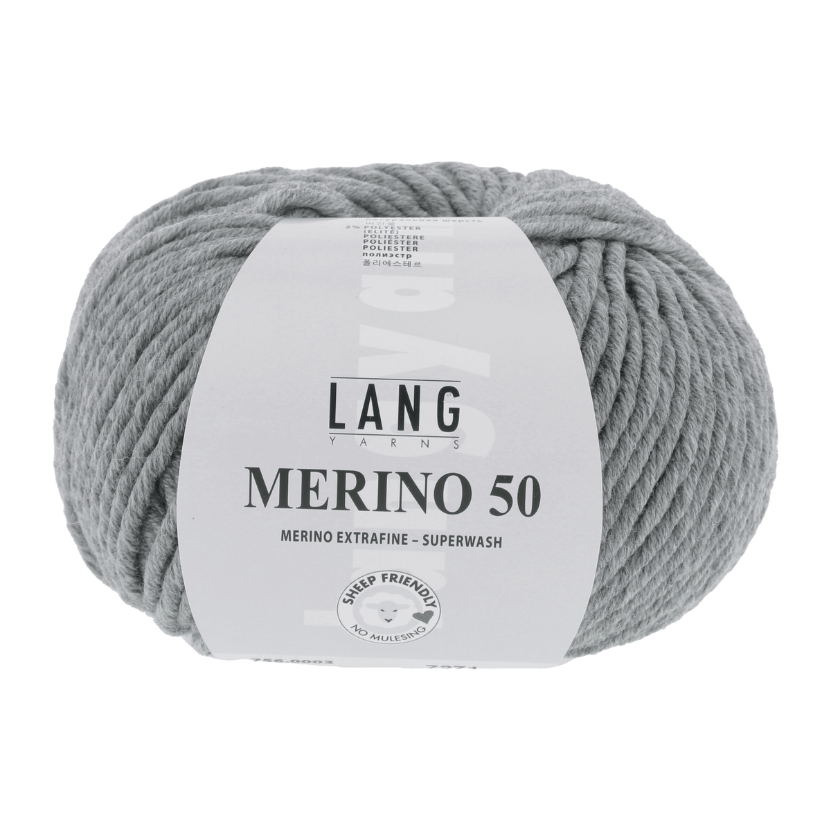 Lang Yarns Yarn Light Grey Mélange LANGYARNS | Merino 50 | Chunky | 756