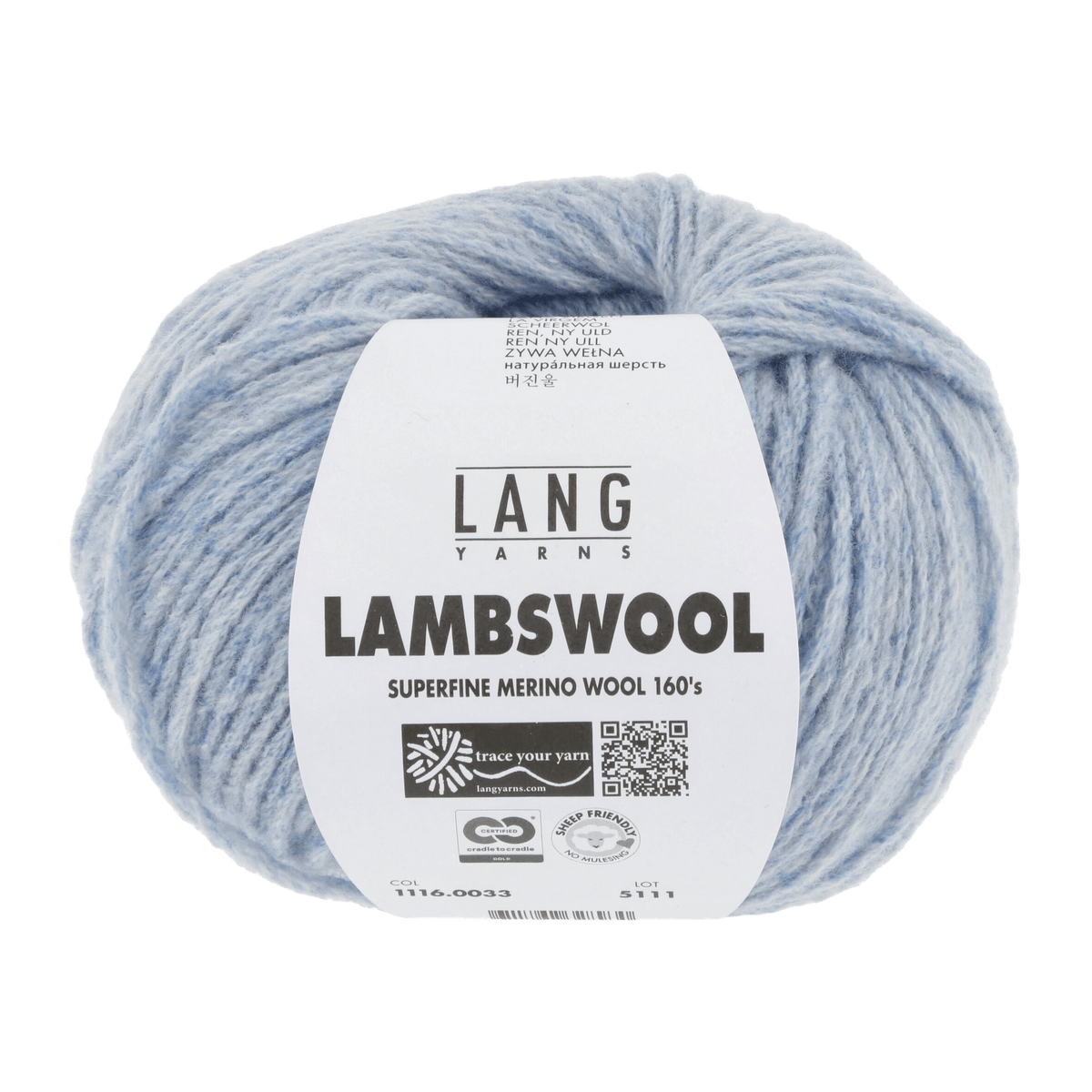 Lang Yarns yarn Light Jeans Mélange LANGYARNS | Lambswool | Worsted | 1116