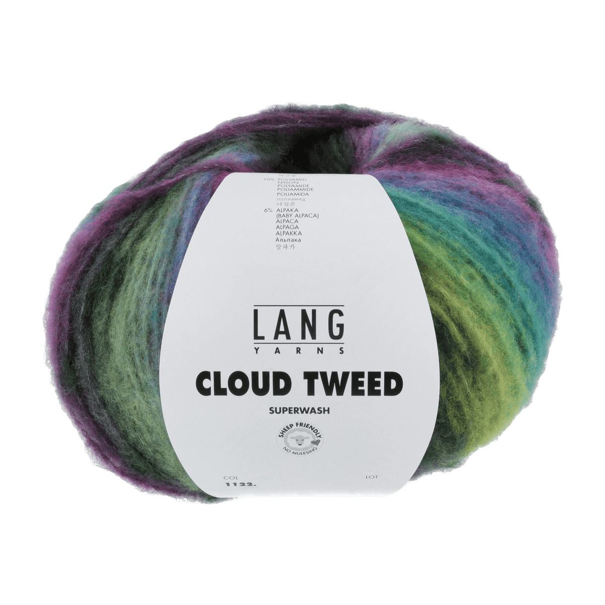Lang Yarns Yarn Lilac / Green LANGYARNS | Cloud Tweed | Chunky | 1122