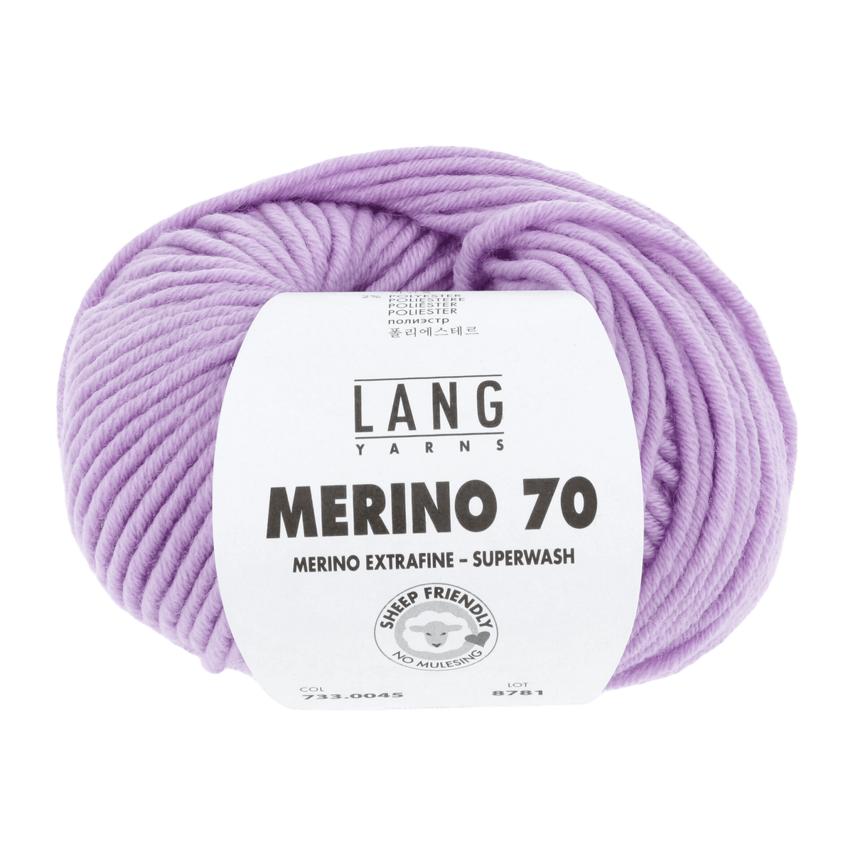 Lang Yarns Yarn Lilac LANGYARNS | Merino 70 | Chunky | 733