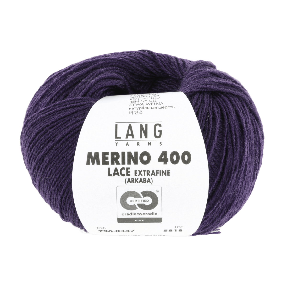 Lang Yarns Yarn Lilac Mélange 2 LANGYARNS | Merino 400 Lace | Sock / Baby | 796
