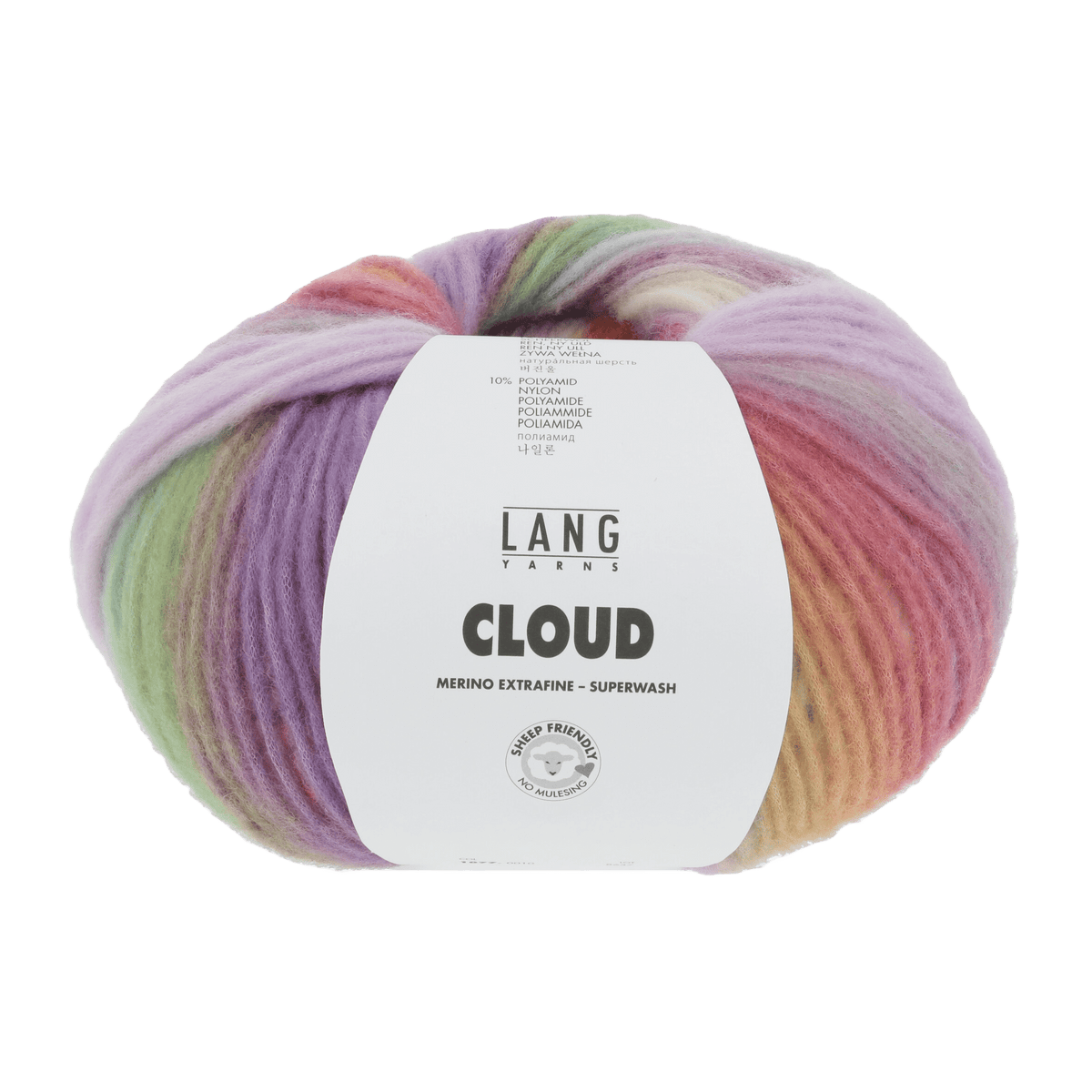 Lang Yarns Yarn Lilac / Orange / Green LANGYARNS | Cloud | Chunky | 1077
